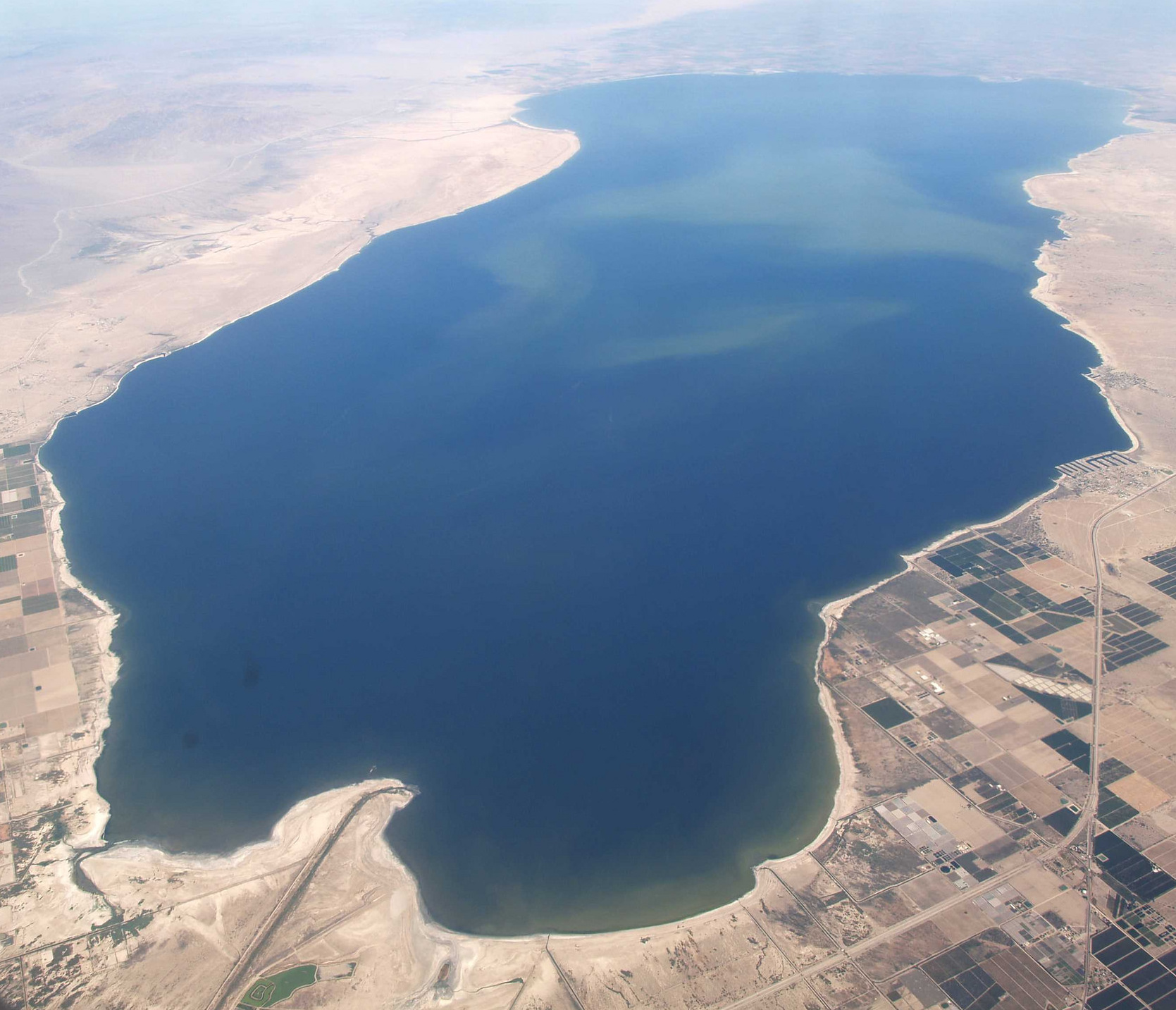 Aerial view of Salton Sea