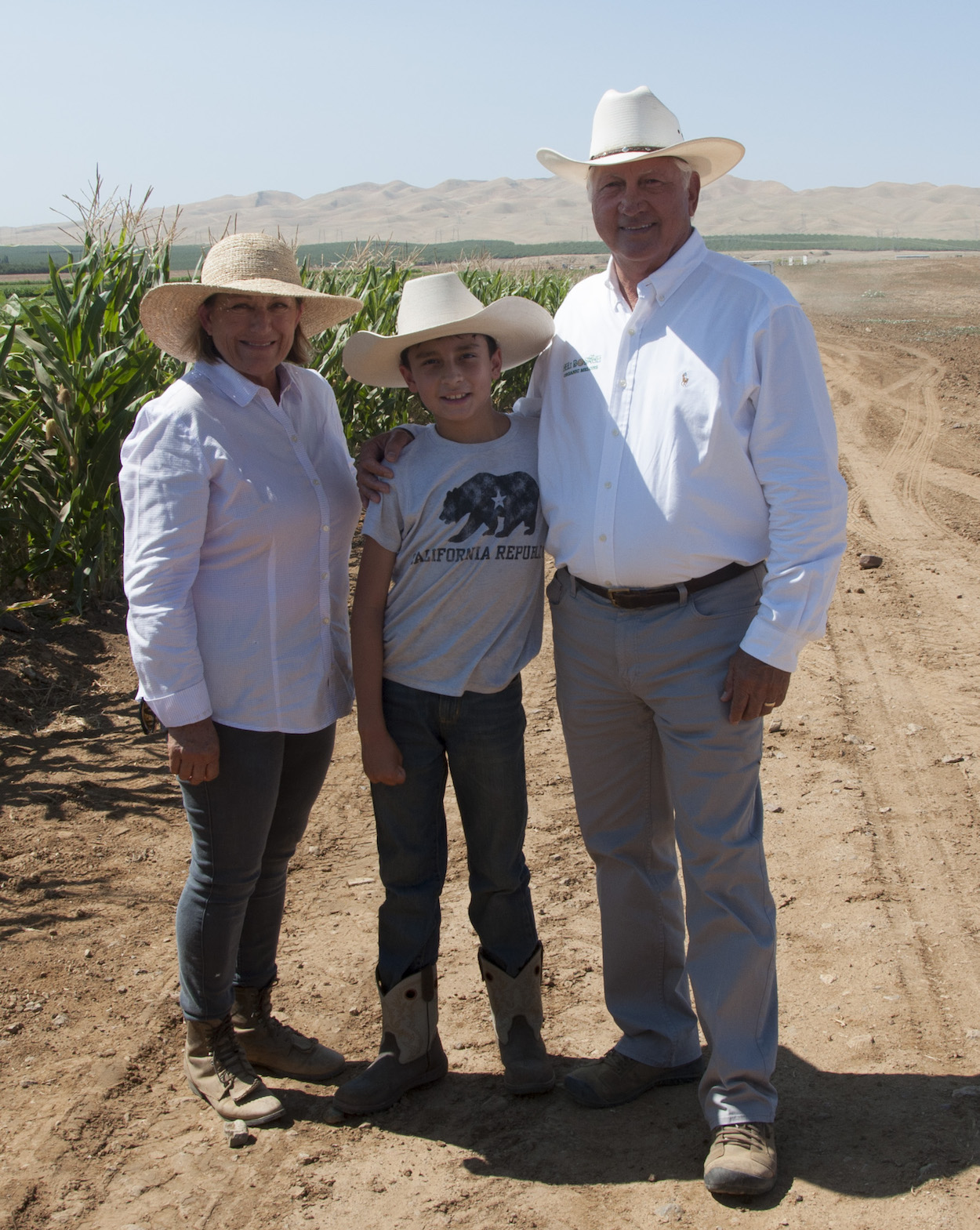 Maria Del Bosque, grandson, and Joe Del Bosque