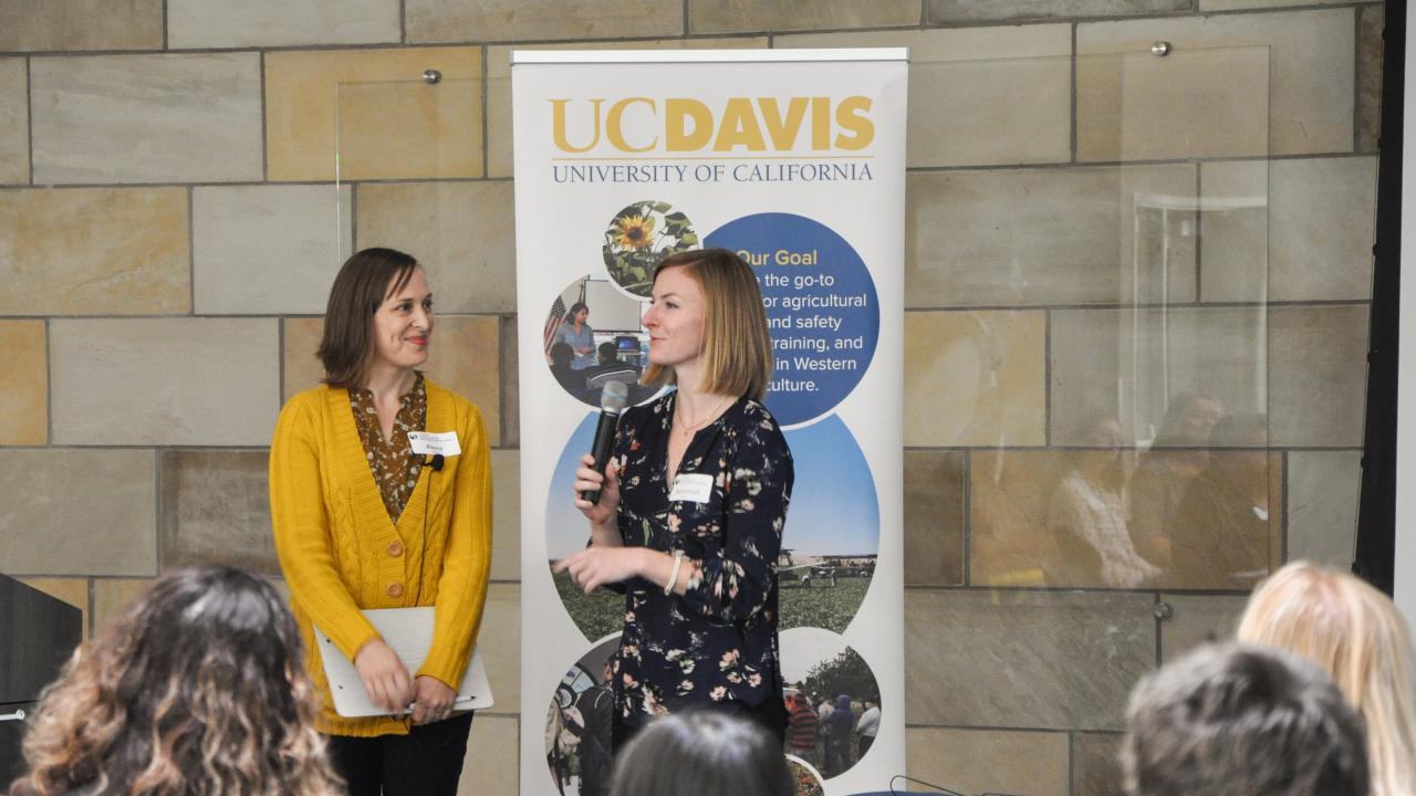 Alena Marie Uliasz and Savannah Mack answers questions about their research
