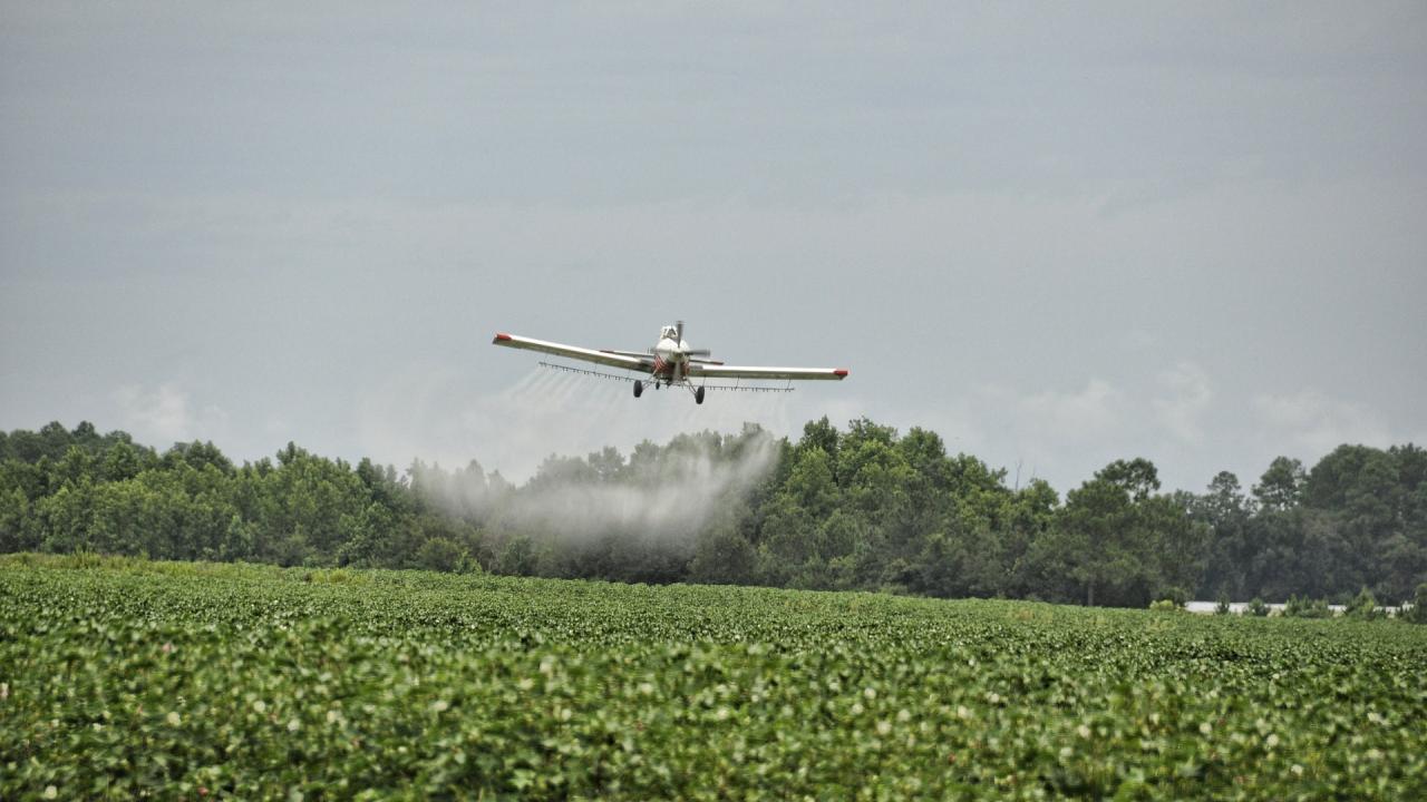 pesticide airplane