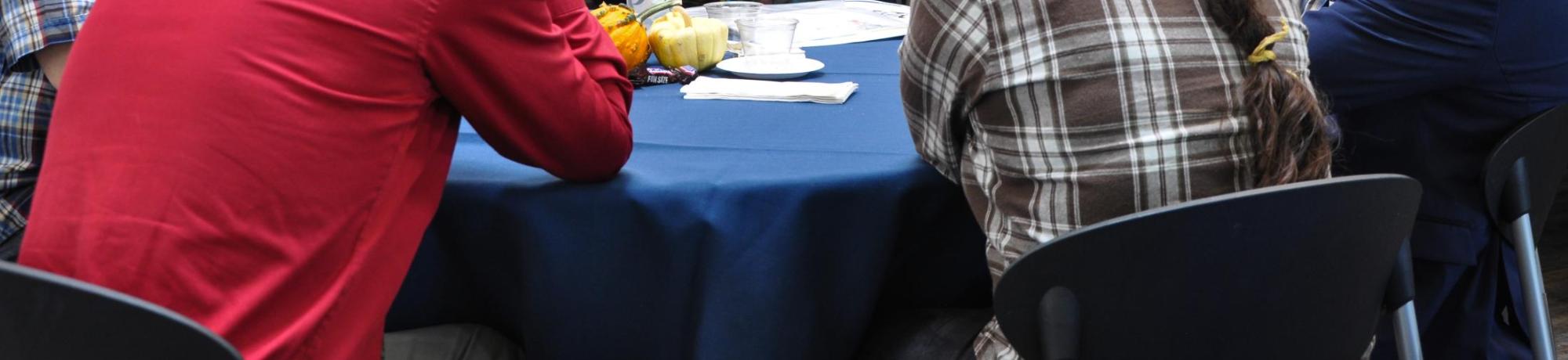 Teresa Andrews discusses sexual harassment training at a research roundtable